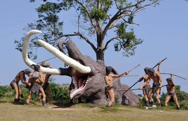 Elementos de la prehistoria se recrean en el parque Baconao